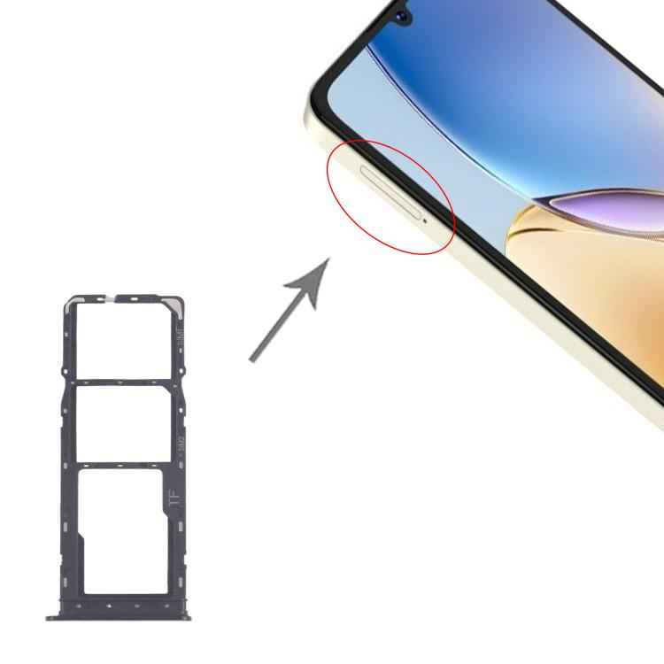 For ZTE Blade A56 Z2473 SIM Card Tray + SIM Card Tray + Micro SD Card Tray, For ZTE Blade A56(Original)