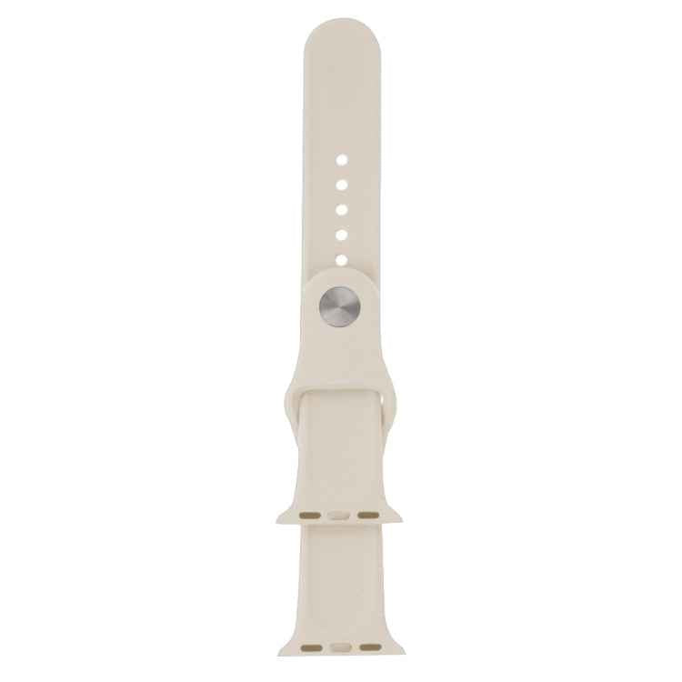 For Apple Watch Series 10 42mm / 9&8&7 41mm / SE 3&SE 2&6&SE&5&4 40mm / 3&2&1 38mm 3 in 1 Rubber Watch Band with Pin Buckle