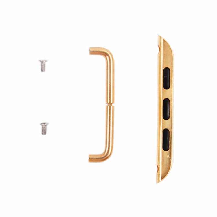 For Apple Watch 42 / 44 / 45mm Metal Strap Connector Metal Buckle, Pair