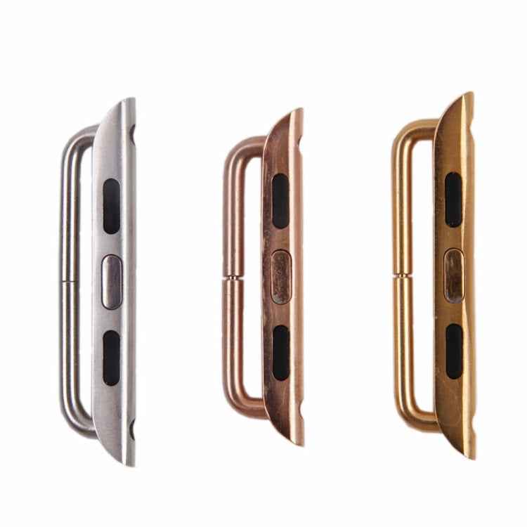 For Apple Watch 42 / 44 / 45mm Metal Strap Connector Metal Buckle, Pair