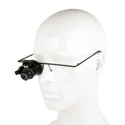 20X Glasses Type Watch Repair Magnifier With LED Light, Single