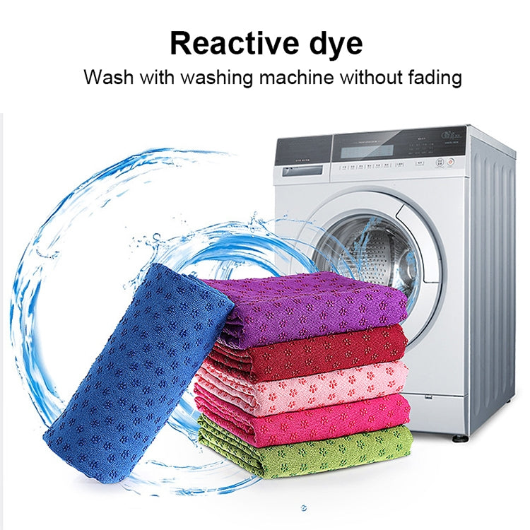 Microfiber Thickening Non-slip Yoga Blanket Long Washable Yoga Mat , Random Color Delivery, 183x63cm Random Color