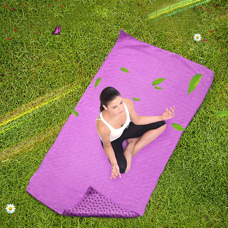 Microfiber Thickening Non-slip Yoga Blanket Long Washable Yoga Mat , Random Color Delivery, 183x63cm Random Color