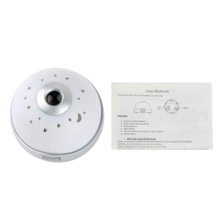 Color Night Light With Projecting Clock