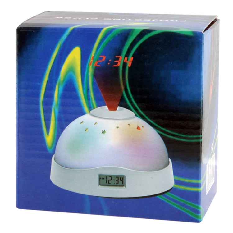 Color Night Light With Projecting Clock