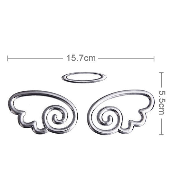 3D Car Sticker, Wings Pattern (Size: 15.7cm x 5.5cm), Demon Pattern (Size: 15cm x 5.5cm), Crab Pattern (Size: 10cm x 8cm), Angel Wings (Size: 16cm x 5.5cm), Rose Pattern (Size: 10.5cm x 8cm), Footprint Pattern (Size: 7cm x 6cm)