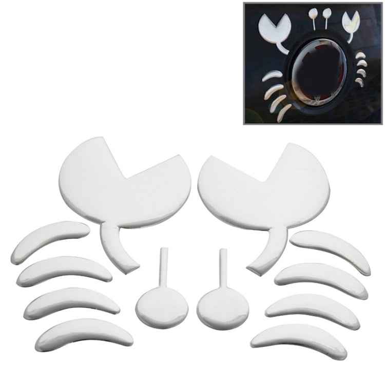 3D Car Sticker, Angel Wings (Size: 16cm x 5.5cm), Wings Pattern (Size: 15.7cm x 5.5cm), Demon Pattern (Size: 15cm x 5.5cm), Crab Pattern (Size: 10cm x 8cm), Footprint Pattern (Size: 7cm x 6cm), Rose Pattern (Size: 10.5cm x 8cm)