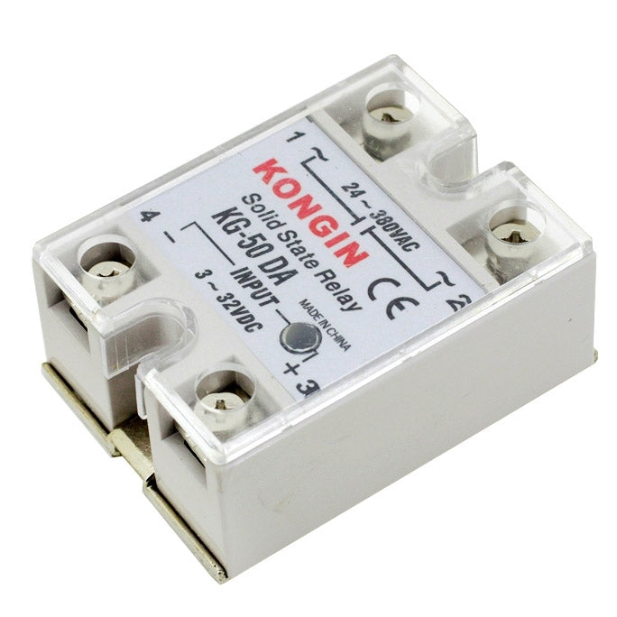 SSR-40DA AC 24-480V Solid State Relay for PID Temperature Controller, Input: DC 3-32V