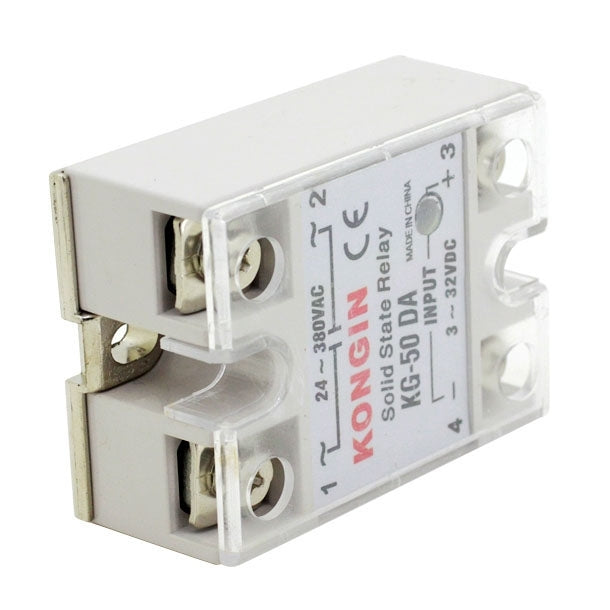 SSR-40DA AC 24-480V Solid State Relay for PID Temperature Controller, Input: DC 3-32V