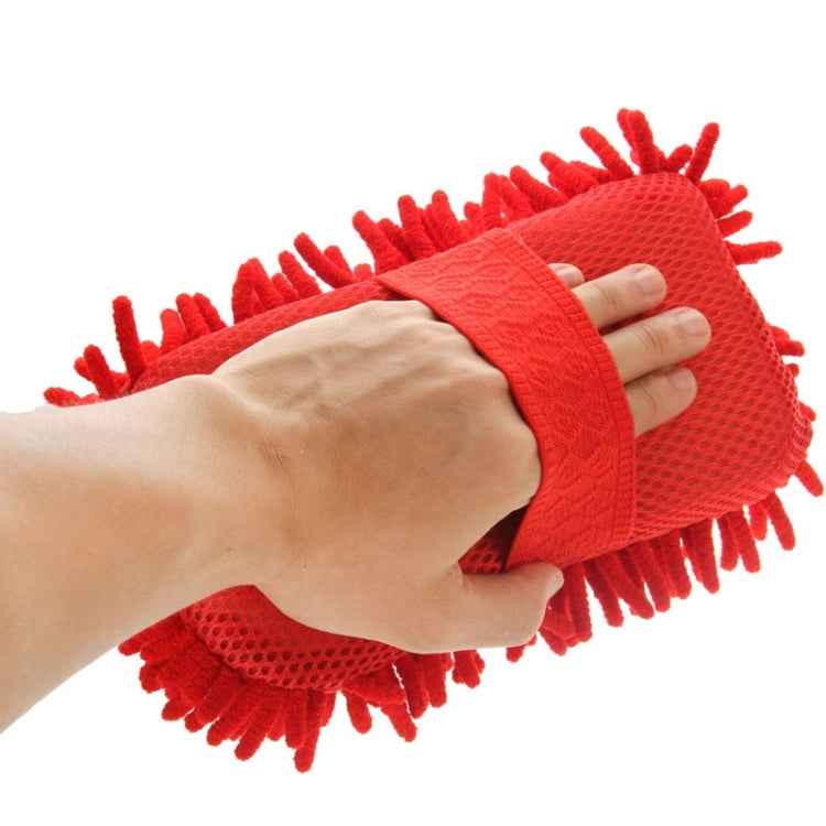 Ultrafine Fiber Chenille Anthozoan Car Washing Gloves Multi-functional Magic Car Brush (Random Color Delivery)
