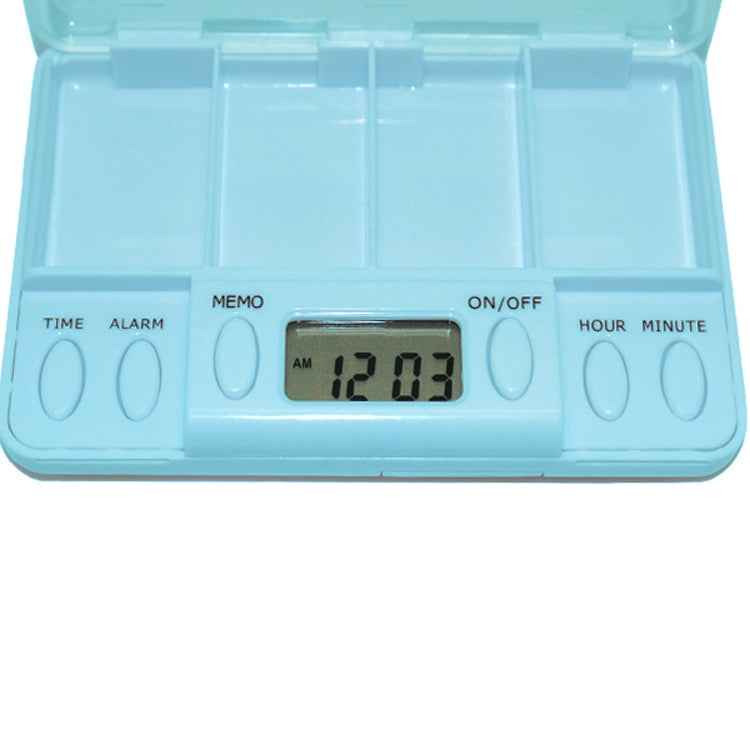 Portable Transparent Travel Pills Reminder Multi-Alarm