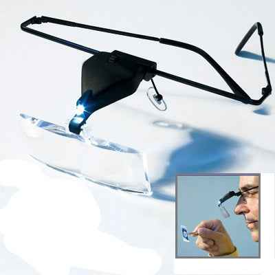 1.5X / 2.5X / 3.5X Magnifier Glasses with LED Light