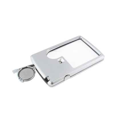 1 LED Illuminated Credit Card Design 6X / 3X Jewelry Magnifier