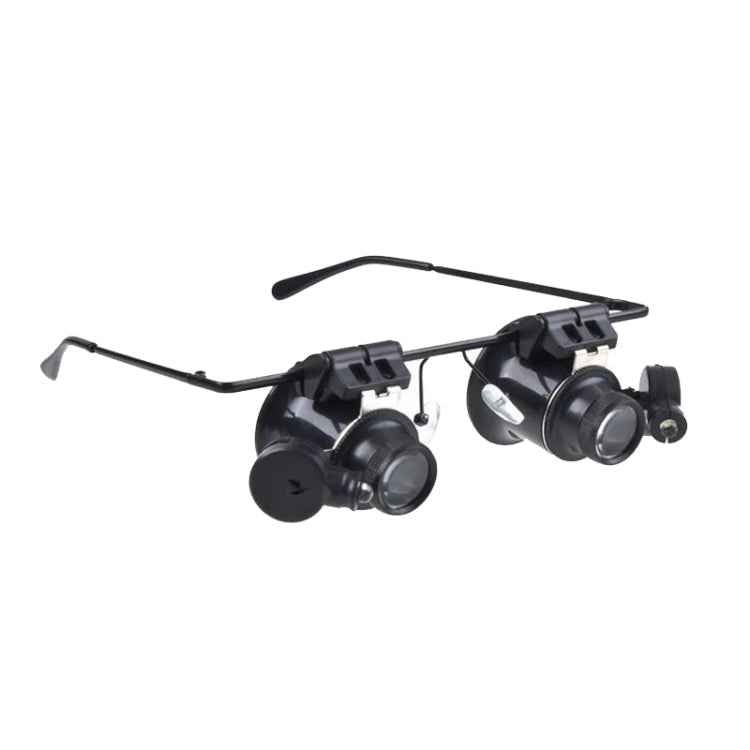 20X Glasses Type Watch Repair Loupe Magnifier with LED Light