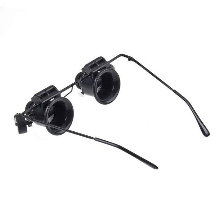 20X Glasses Type Watch Repair Loupe Magnifier with LED Light