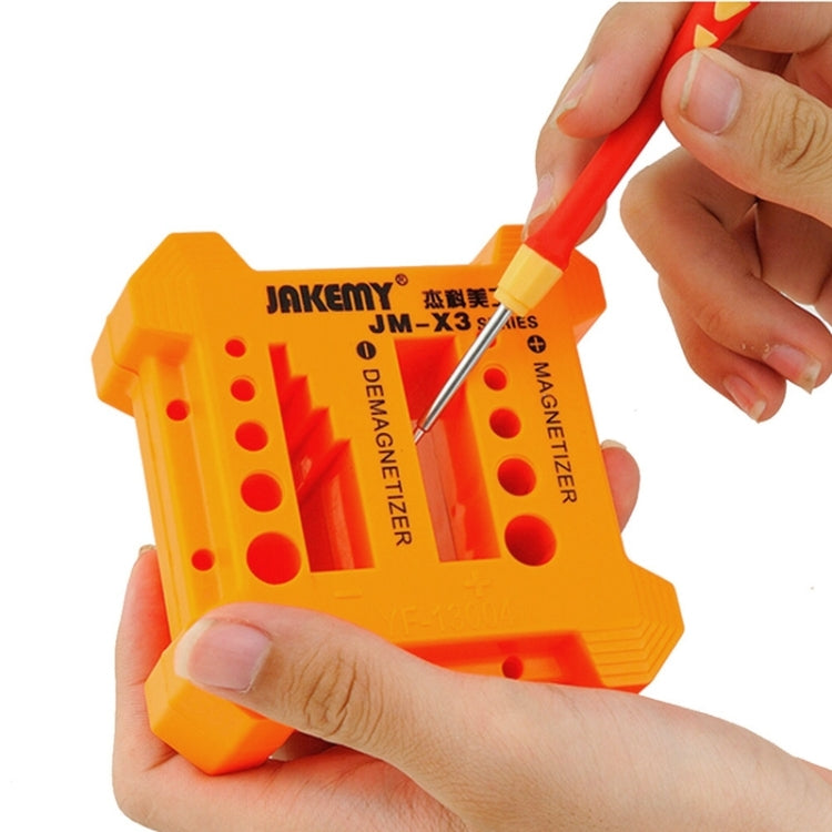 JAKEMY JM-X3 Magnetizer/Demagnetizer with Screwdriver Holes, Size: Large