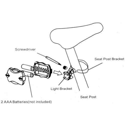 5 LED Water Resistant Bike Bicycle Head Light+ Rear Safety Flashlight