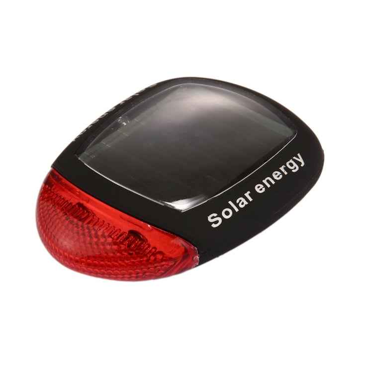 4 Flash Mode Available Solar Energy Rechargeable Bicycle Tail Light with 2 Red LED