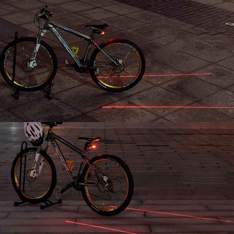 Bicycle LED Light Laser Night Mountain Bike Tail Light Taillight MTB Safety Warning Bicycle Rear Light Lamp Bycycle Light