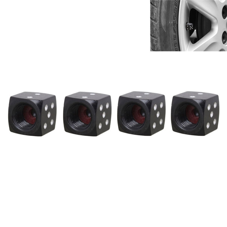Universal 8mm Dice Style Aluminium Alloy Car Tire Valve Caps, Pack of 4, Dice Style 5, Dice Style 5, Dice Style 4, Dice Style, Dice Shape 5