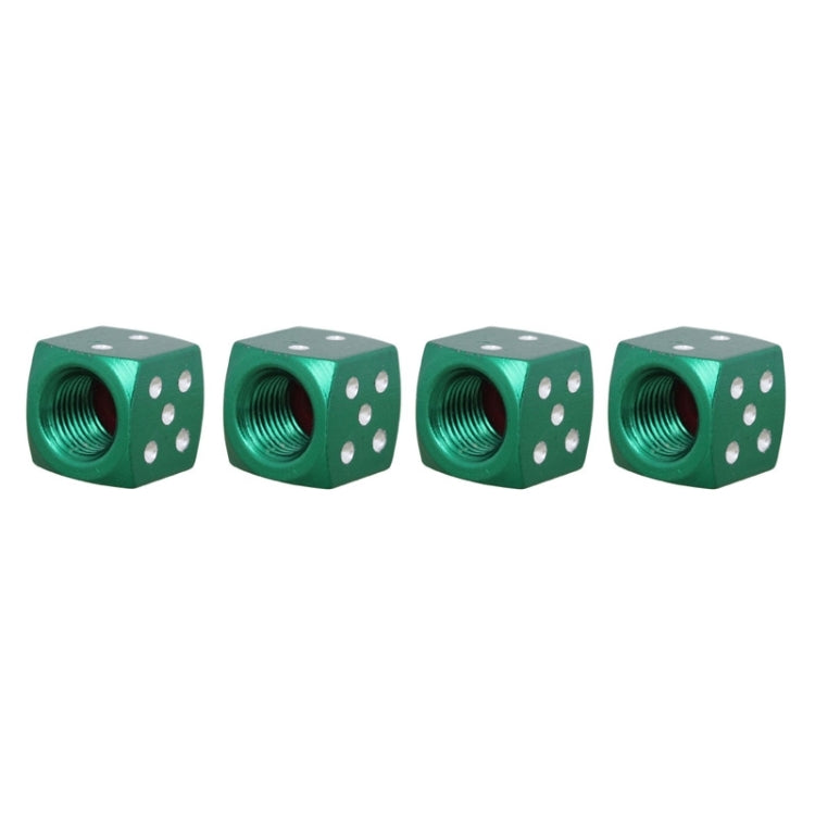 Universal 8mm Dice Style Aluminium Alloy Car Tire Valve Caps, Pack of 4, Dice Style 5, Dice Style 5, Dice Style 4, Dice Style, Dice Shape 5