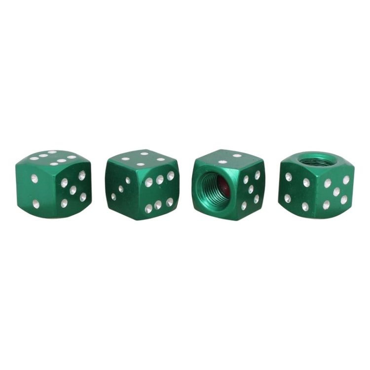 Universal 8mm Dice Style Aluminium Alloy Car Tire Valve Caps, Pack of 4, Dice Style 5, Dice Style 5, Dice Style 4, Dice Style, Dice Shape 5