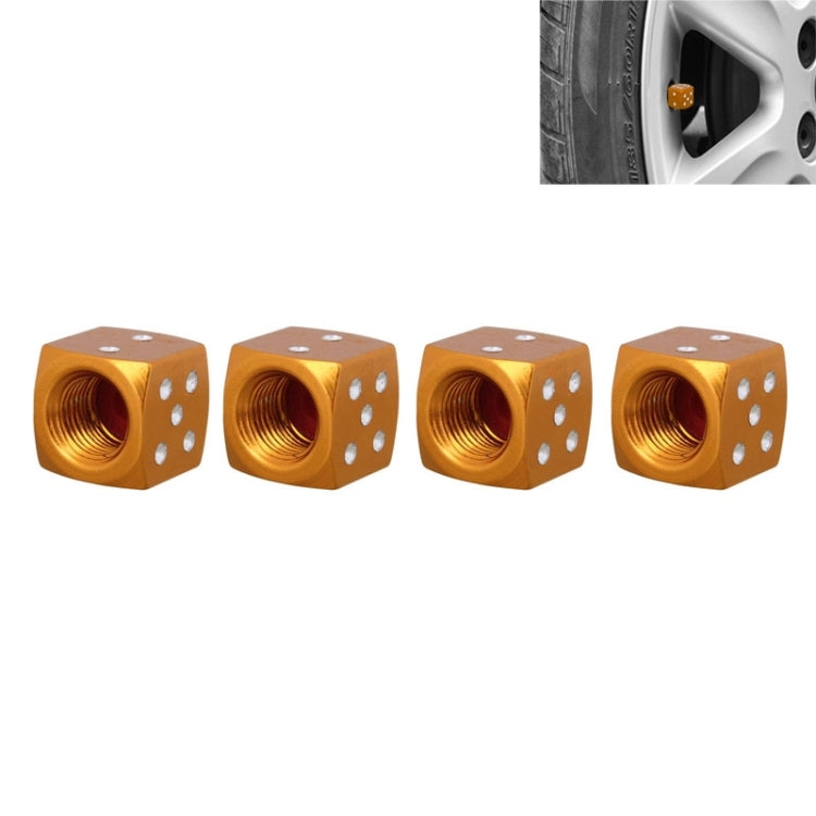 Universal 8mm Dice Style Aluminium Alloy Car Tire Valve Caps, Pack of 4, Dice Style, Dice Shape 5, Dice Style 5, Dice Style 5, Dice Style 4