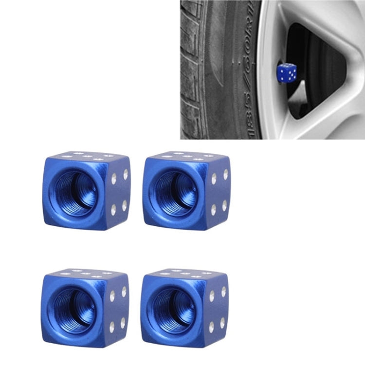 Universal 8mm Dice Style Aluminium Alloy Car Tire Valve Caps, Pack of 4, Dice Style, Dice Shape 5, Dice Style 5, Dice Style 5, Dice Style 4