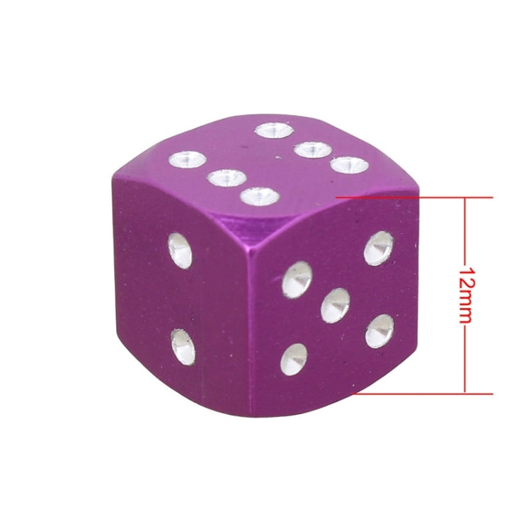 Universal 8mm Dice Style Aluminium Alloy Car Tire Valve Caps, Pack of 4, Dice Style, Dice Shape 5, Dice Style 5, Dice Style 5, Dice Style 4