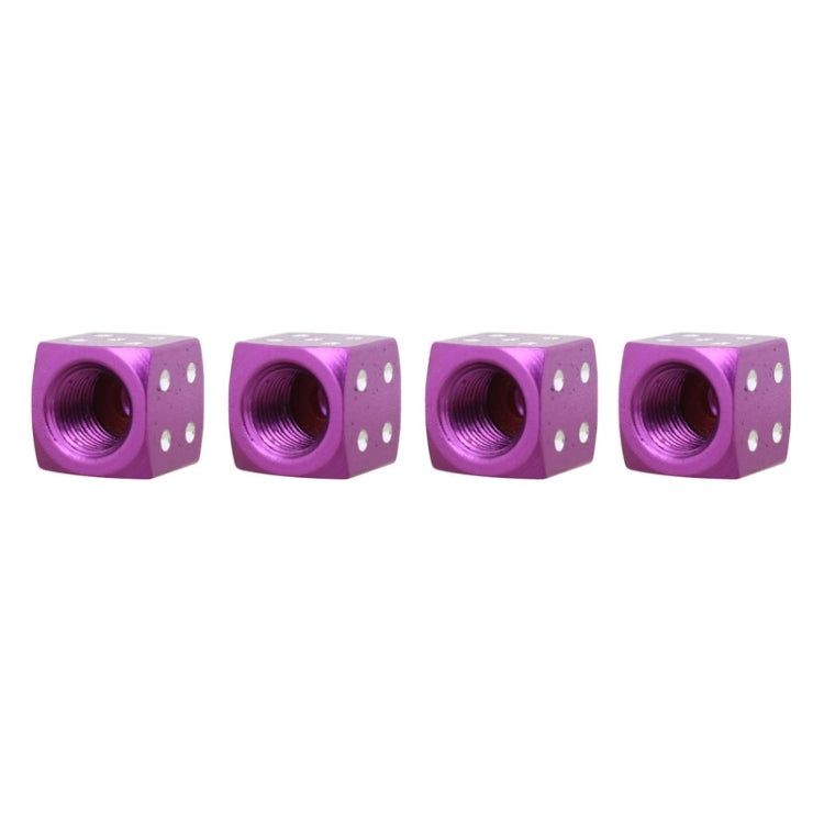 Universal 8mm Dice Style Aluminium Alloy Car Tire Valve Caps, Pack of 4, Dice Style, Dice Shape 5, Dice Style 5, Dice Style 5, Dice Style 4
