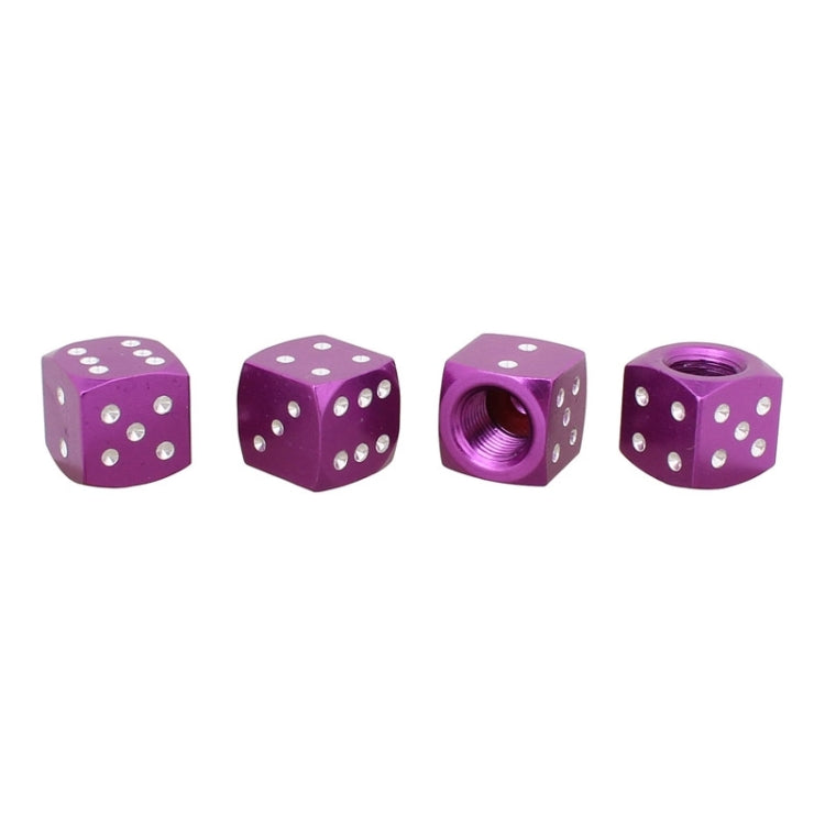 Universal 8mm Dice Style Aluminium Alloy Car Tire Valve Caps, Pack of 4, Dice Style, Dice Shape 5, Dice Style 5, Dice Style 5, Dice Style 4