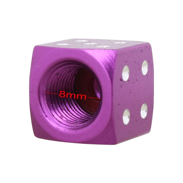 Universal 8mm Dice Style Aluminium Alloy Car Tire Valve Caps, Pack of 4, Dice Style, Dice Shape 5, Dice Style 5, Dice Style 5, Dice Style 4