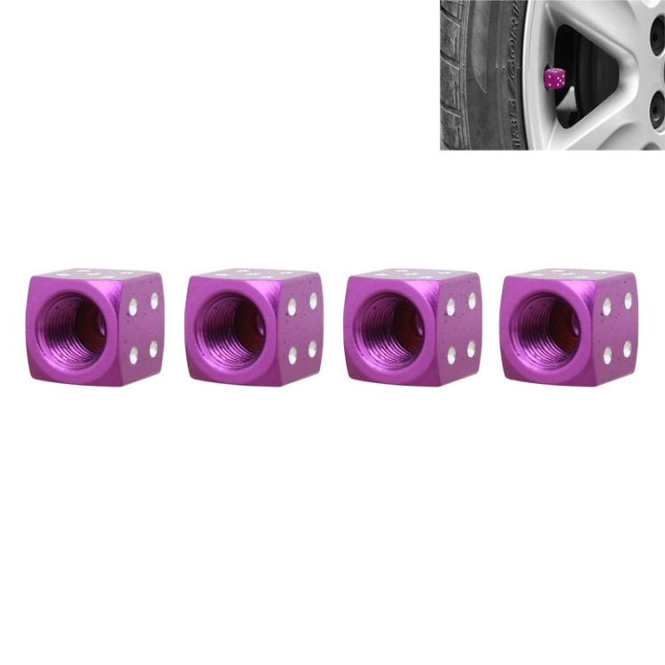 Universal 8mm Dice Style Aluminium Alloy Car Tire Valve Caps, Pack of 4, Dice Style 5, Dice Style 5, Dice Style 4, Dice Style, Dice Shape 5