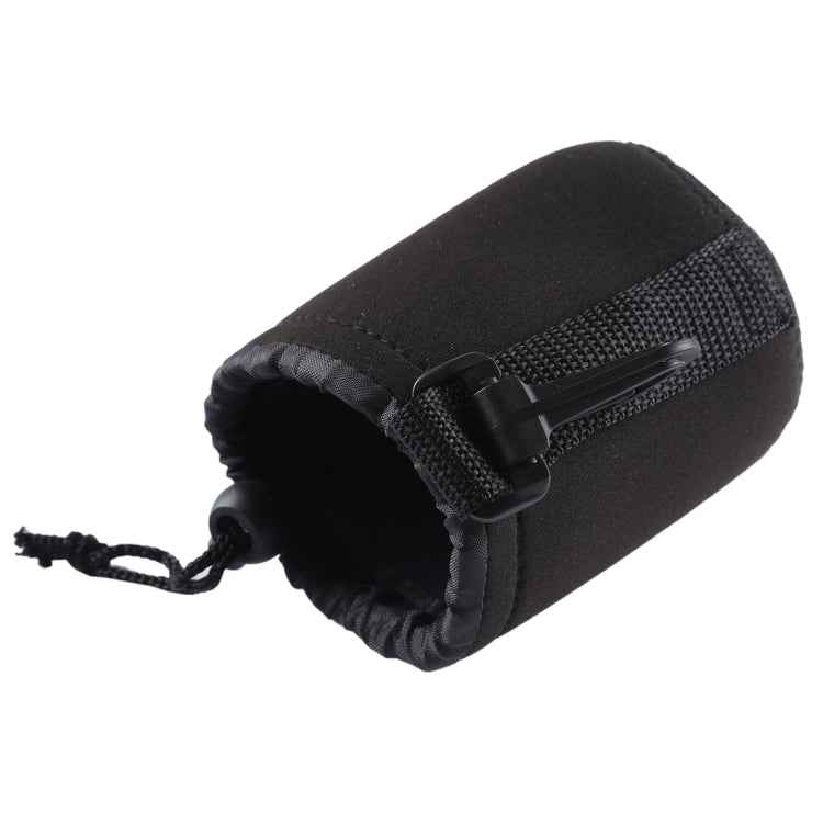 Neoprene SLR Camera Lens Carrying Bag Pouch Bag with Carabiner, Size: 8x10cm