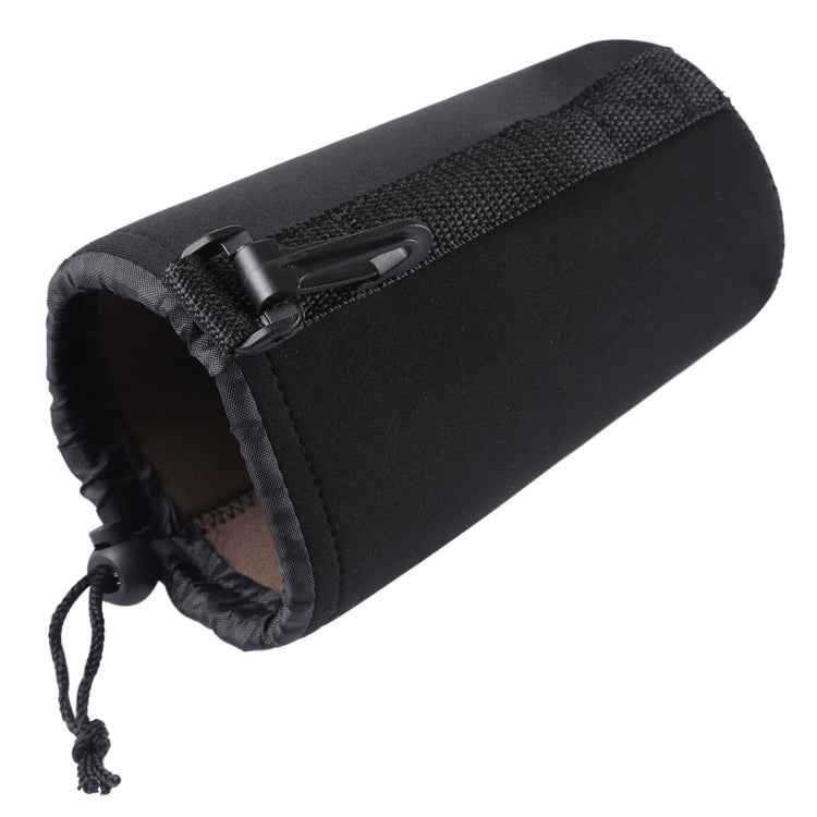 Neoprene SLR Camera Lens Carrying Bag Pouch Bag with Carabiner, Size: 10x18cm