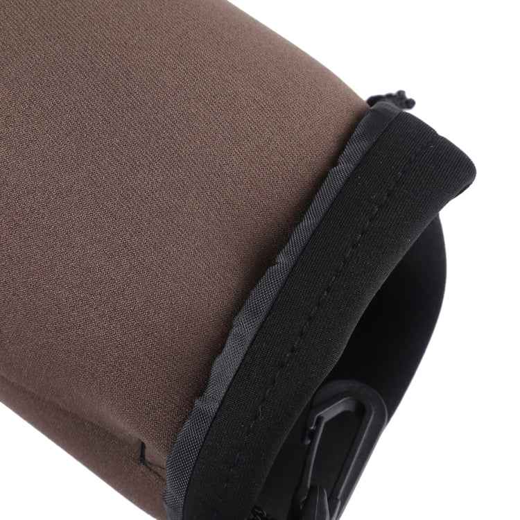 Neoprene SLR Camera Lens Carrying Bag Pouch Bag with Carabiner, Size: 10x18cm
