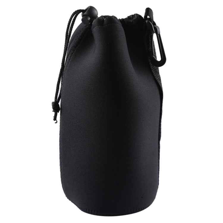 Neoprene SLR Camera Lens Carrying Bag Pouch Bag with Carabiner, Size: 10x22cm