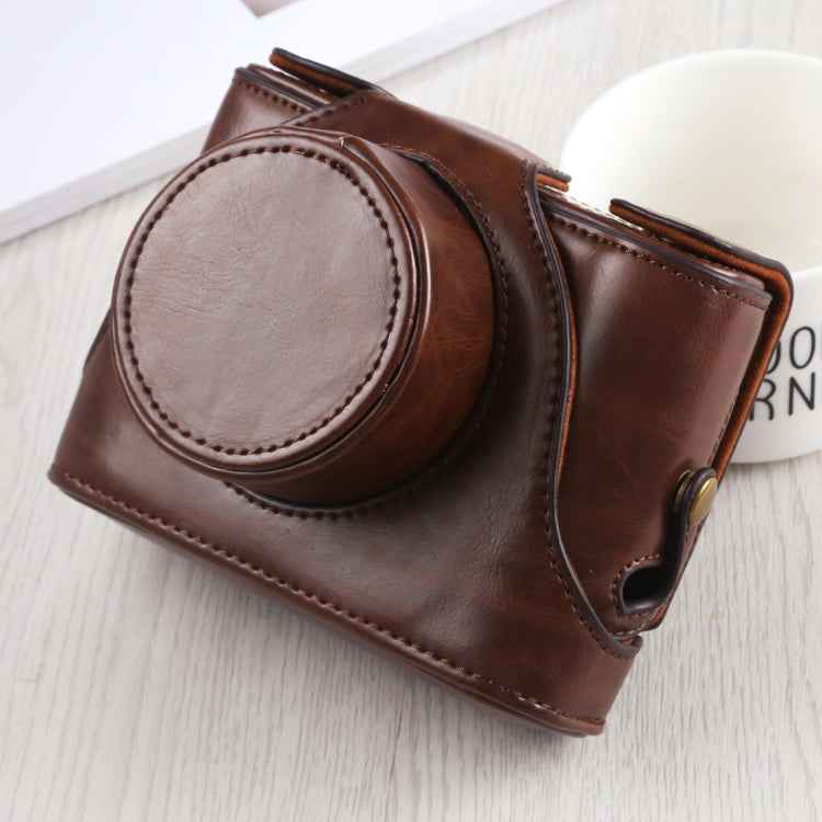 Full Body Camera PU Leather Case Bag with Strap for FUJIFILM X10 / X20