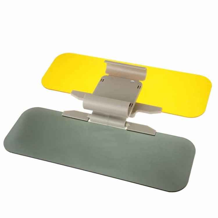 2 in 1 HD Car Anti-Glare Dazzling Goggle Day Night Vision Driving Mirror Sun Visors