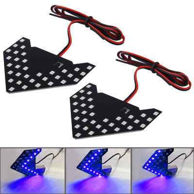 Universal Amber Sequential Blue 33 LED 3528 SMD Arrows Light for Car Side Mirror Turn Signal , S-CMS-0160BE, S-CMS-0160R, S-CMS-0160Y