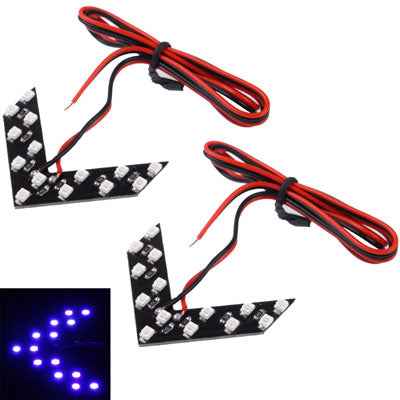 14 LED 3528 SMD Arrows Light for Car Side Mirror Turn Signal, Pairs