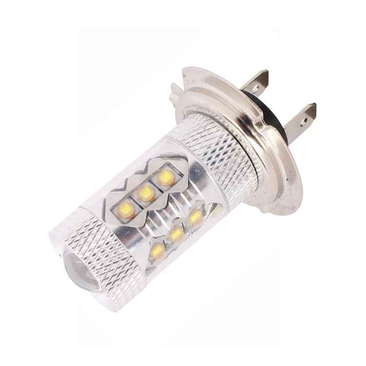 H7 80W 800LM 6500K White Light 16-3535-LEDs Car Foglight , Constant Current , DC12-24V