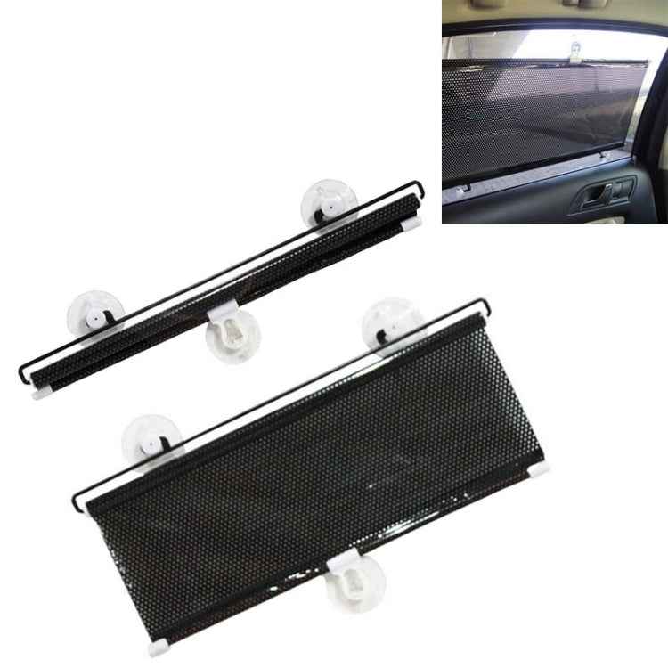 Retractable Car Sun Shade for Automobile Side Window, Size: 60cm x 40cm, Random Color Delivery