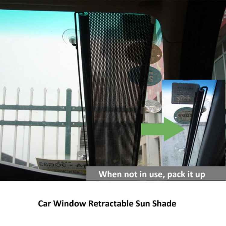 Retractable Car Sun Shade for Automobile Side Window, Size: 60cm x 40cm, Random Color Delivery