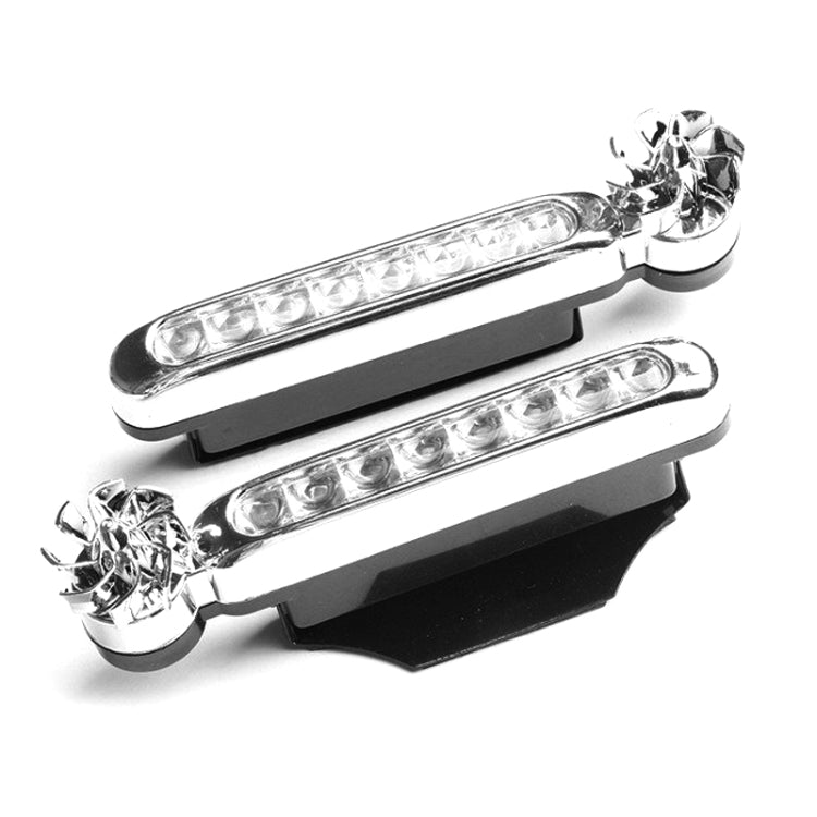 2 PCS 8 LED Bulbs Wind Powered Decorative Car Lights