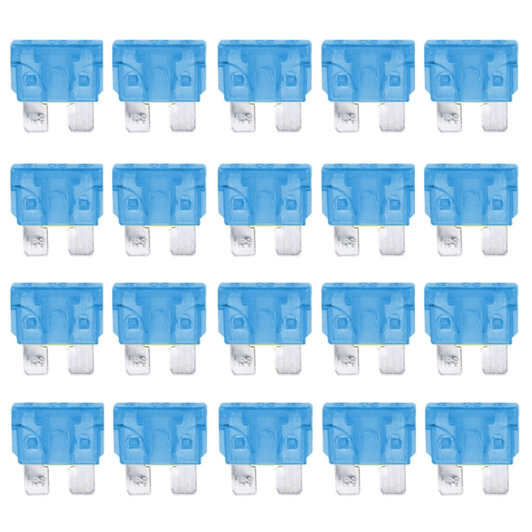 100 PCS Auto Mini Blade Fuse (30A) , DC 12V, 25A Transparent, 10A Red, 15A Blue, 30A