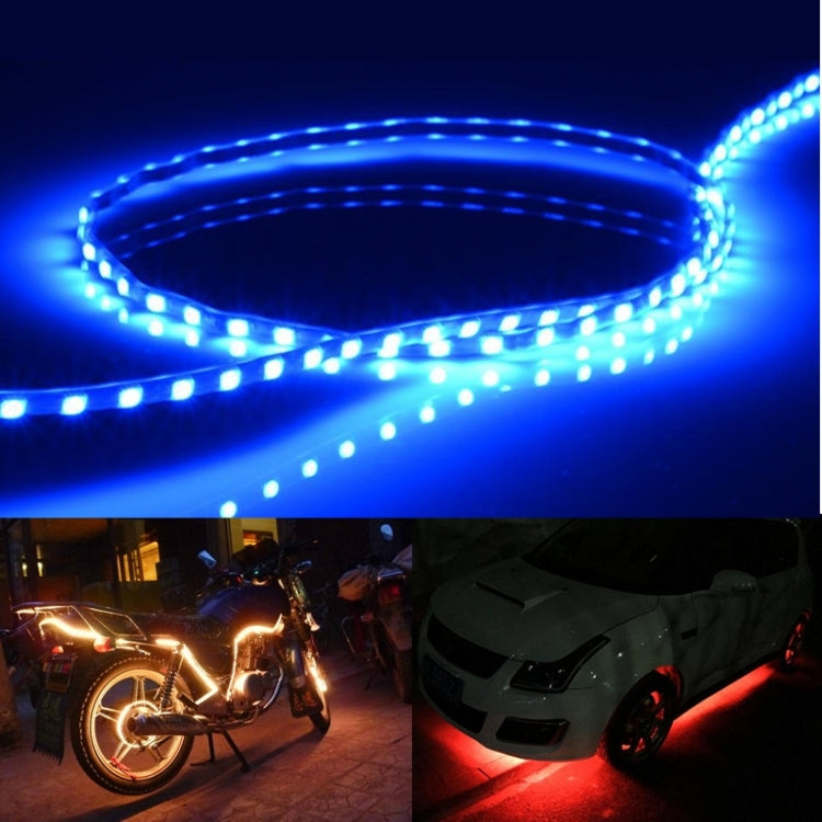5 PCS Normally-on Style 45 LED 3528 SMD Waterproof Flexible Car Strip Light for Car Decoration, DC 12V, Length: 45cm, 45cm+Yellow, 45cm+Dark Blue, 45cm+Green, 45cm+Ice blue, 45cm+Pink, 45cm+Red, 45cm+White