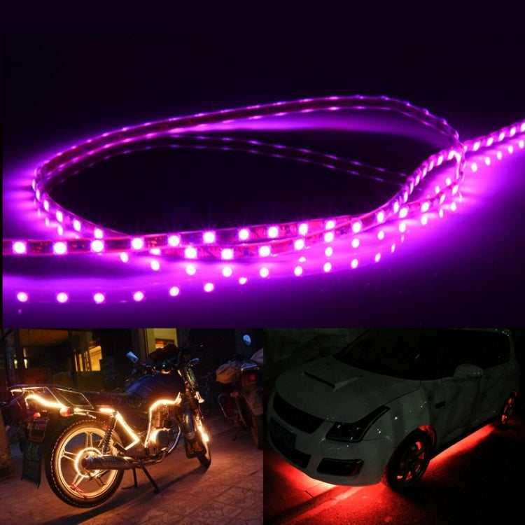 5 PCS Normally-on Style 45 LED 3528 SMD Waterproof Flexible Car Strip Light for Car Decoration, DC 12V, Length: 45cm, 45cm+White, 45cm+Yellow, 45cm+Dark Blue, 45cm+Green, 45cm+Ice blue, 45cm+Pink, 45cm+Red