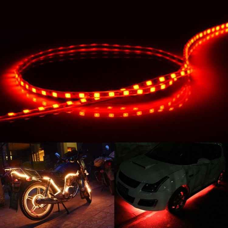 5 PCS Normally-on Style 45 LED 3528 SMD Waterproof Flexible Car Strip Light for Car Decoration, DC 12V, Length: 45cm, 45cm+Yellow, 45cm+Dark Blue, 45cm+Green, 45cm+Ice blue, 45cm+Pink, 45cm+Red, 45cm+White