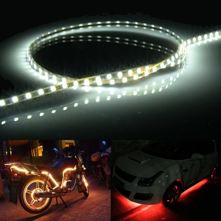 5 PCS Normally-on Style 45 LED 3528 SMD Waterproof Flexible Car Strip Light for Car Decoration, DC 12V, Length: 45cm, 45cm+White, 45cm+Yellow, 45cm+Dark Blue, 45cm+Green, 45cm+Ice blue, 45cm+Pink, 45cm+Red